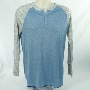 LuLaRoe Men's Mark Long Sleeve 3-Button Henley